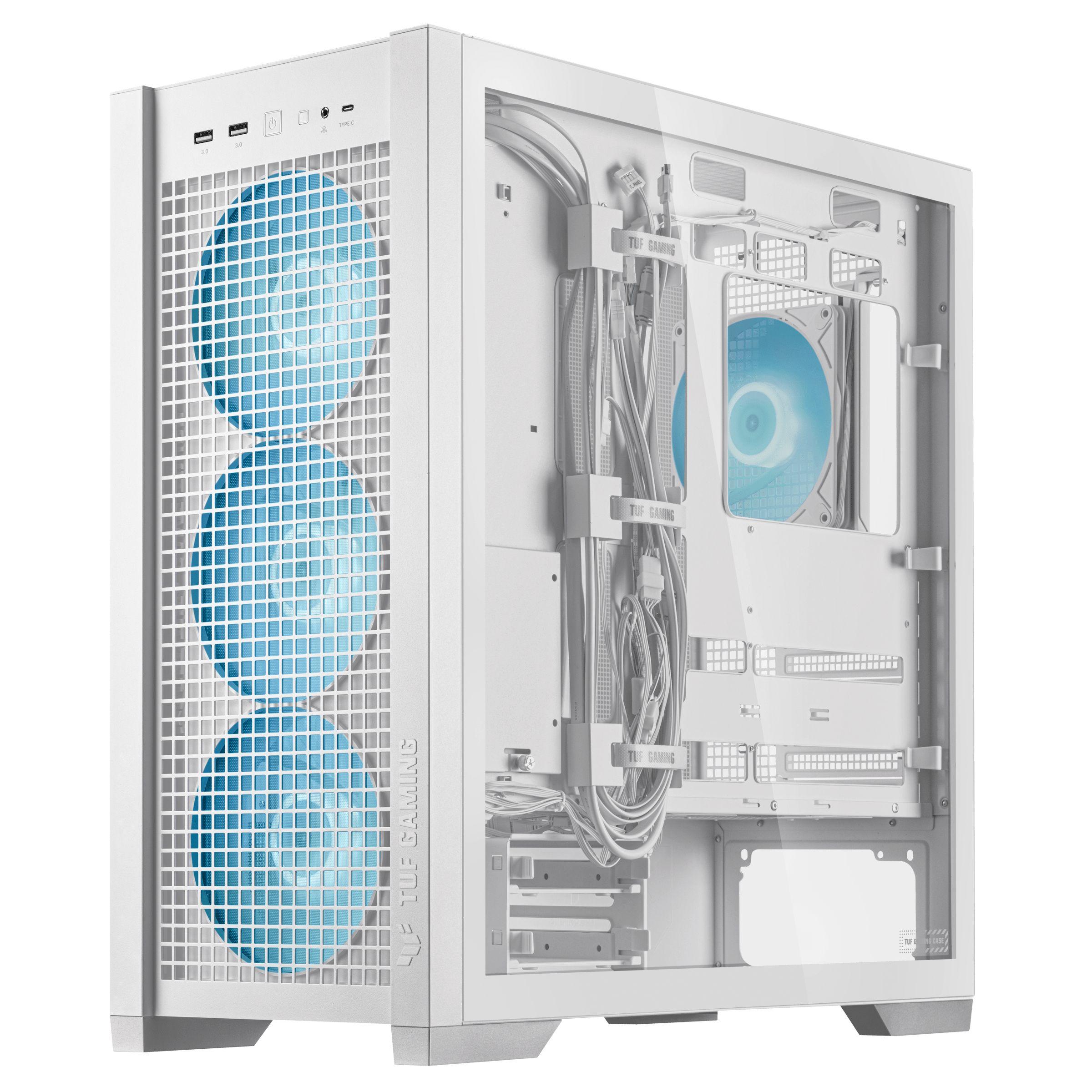 Caixa PC ASUS TUF Gaming GT302 ARGB (EATX, ATX, micro ATX, Mini-ITX - Midi Tower - 16,5 cm - Branco) — miniatura 12