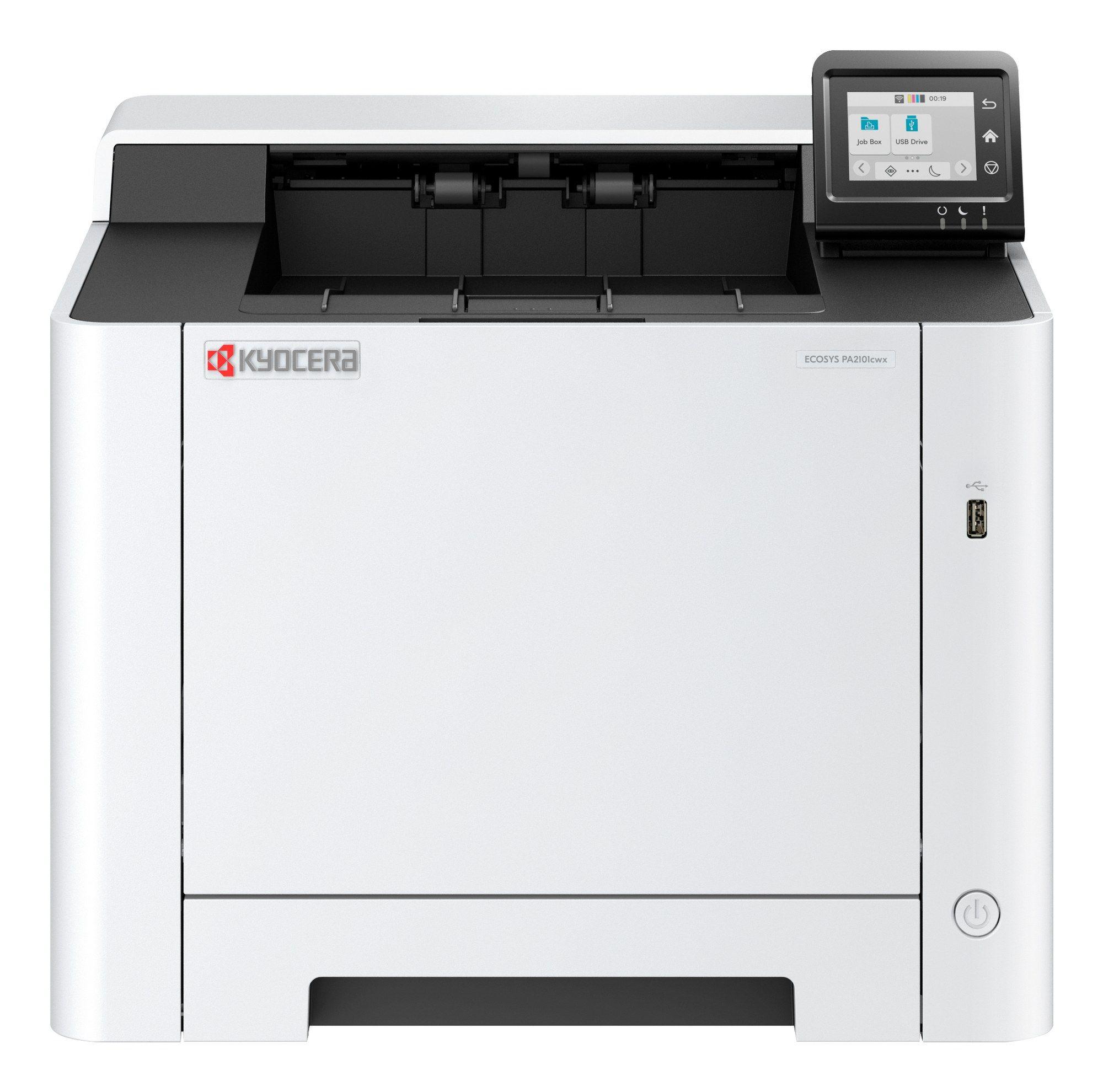 Impressora Laser a Cores KYOCERA ECOSYS PA2101cwx (A4 - 250 folhas - Wi-Fi, Ethernet, USB 2.0 - Preto e Branco)