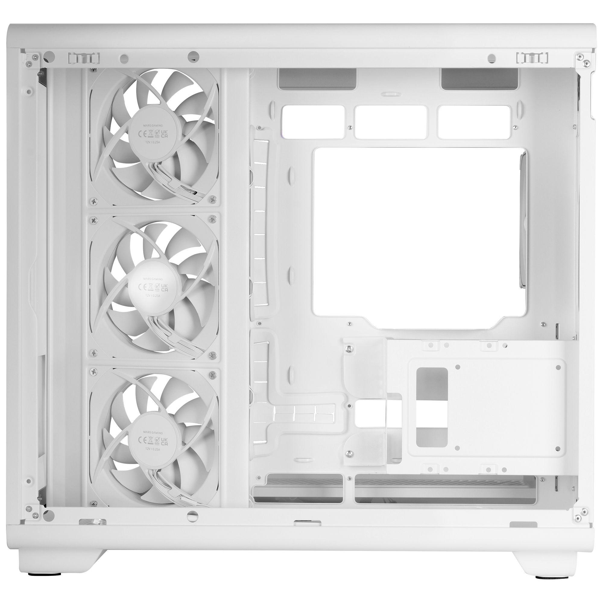 Caixa PC Gaming MARS GAMING MC-REVMAXW (Midi Tower - Ecrã LCD IPS 11,8" - Branco), miniatura 11