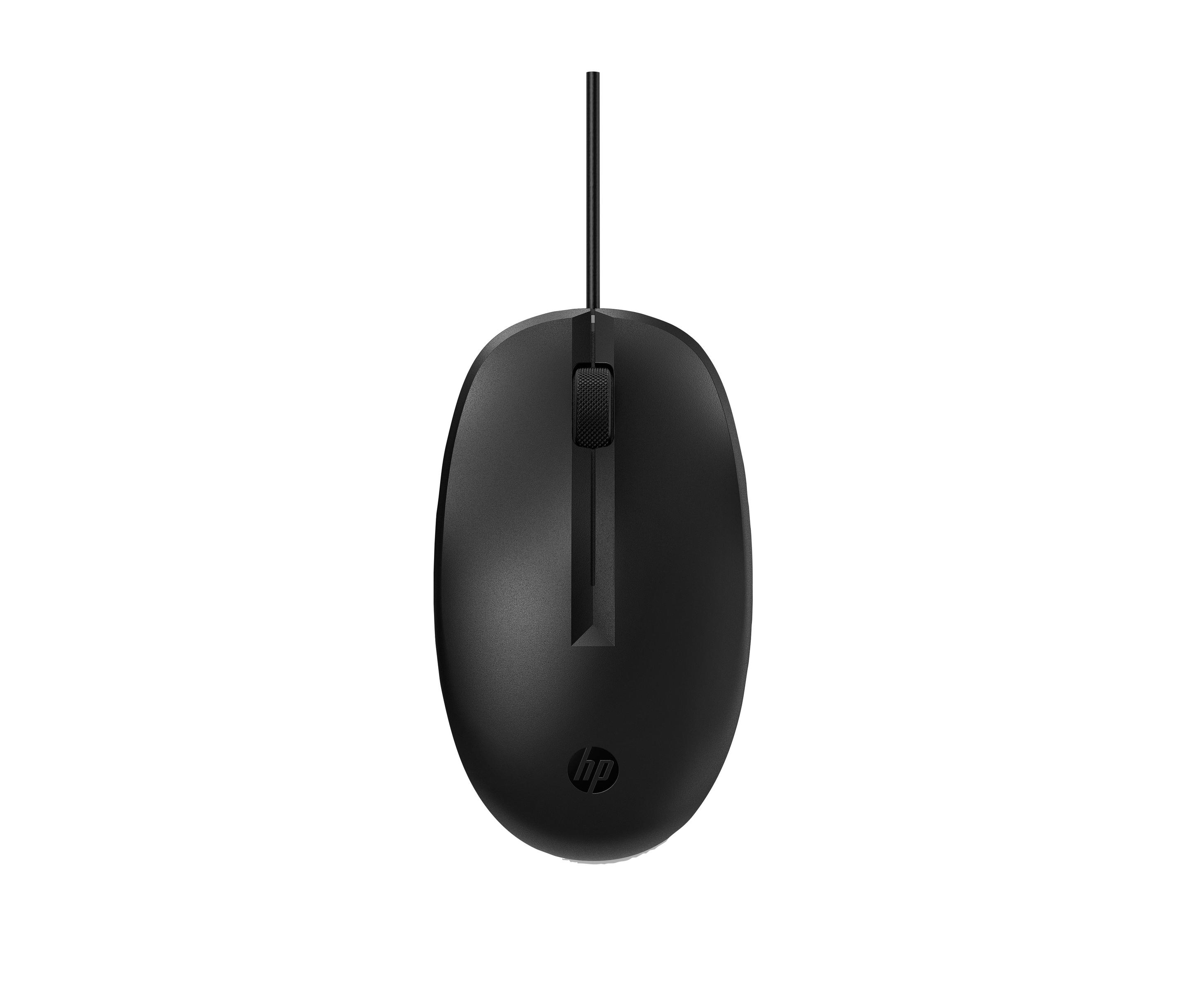 Rato HP 125 (Ambidestro - 1200 DPI - Ótico - Preto)