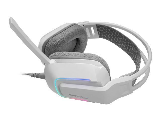 Headset Gaming MARS GAMING MH-STRIKE (Binaural - Com fios - Supra-aural - Branco), miniatura 2