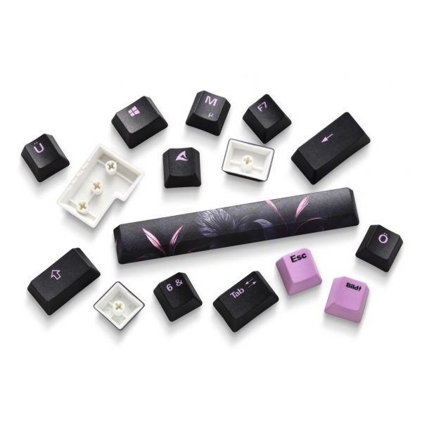 Teclado SHARKOON SKILLER SGK50 S3 Design Bundle D2 (Internacional - Mecânico - 75% - Preto/Roxo) — miniatura 5