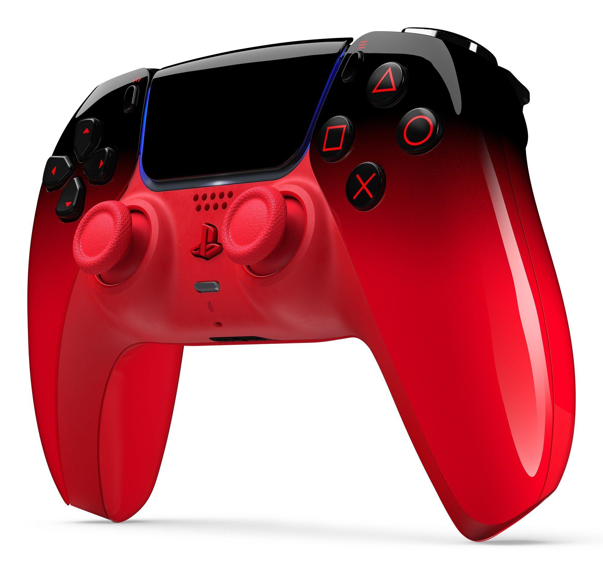 Comando SONY DualSense Techno Red (Com fios e sem fios - Preto/Vermelho) — miniatura 2
