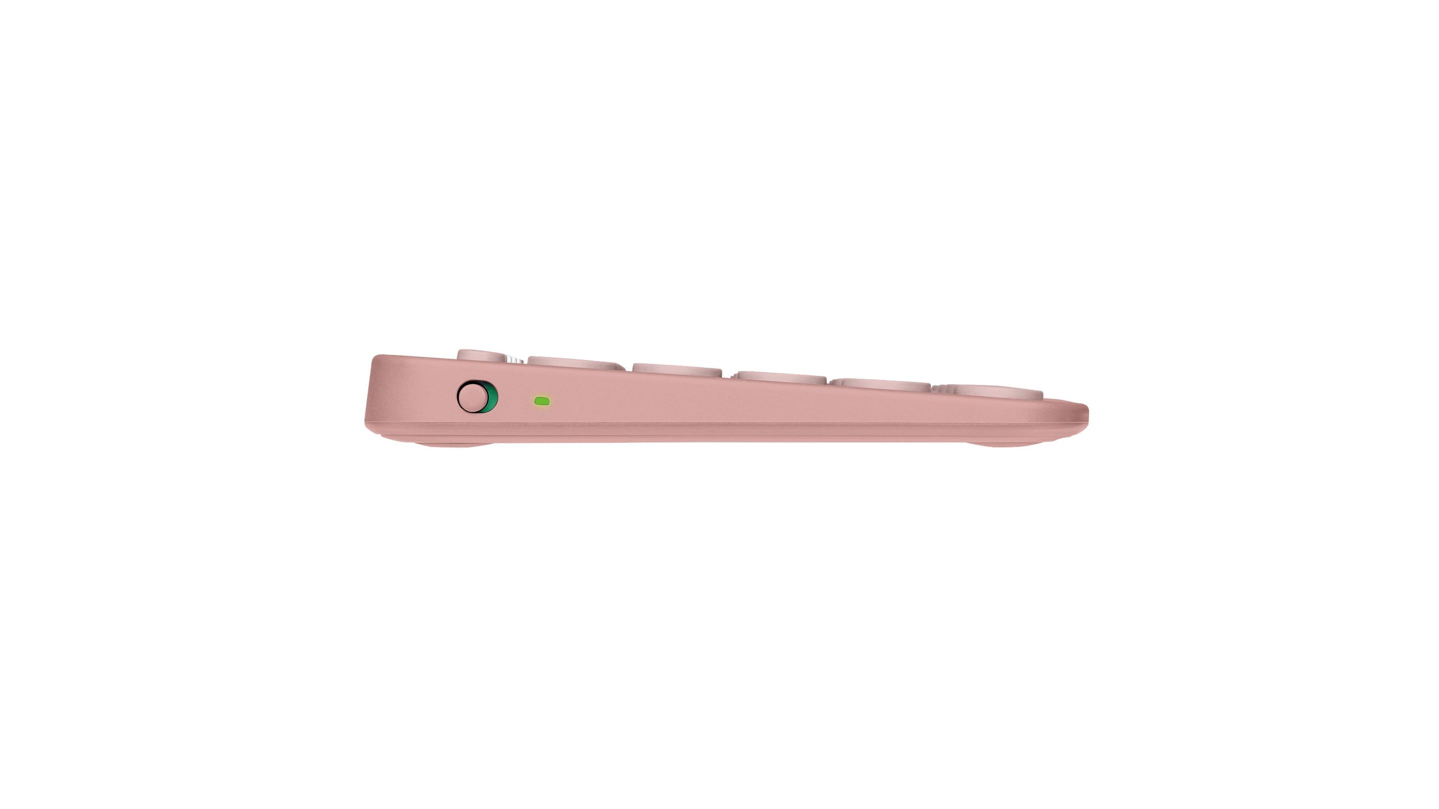 Teclado LOGITECH Pebble Keys 2 K380s (Estados Unidos - Teclas tesoura - Mini - Rosa) — miniatura 3