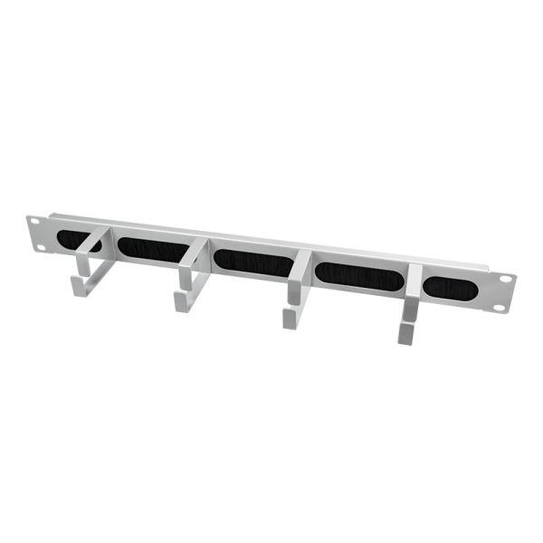 Painel de Gestão de Cabos LOGILINK OR106G (19" - 1U - 4 Guias de Cabos - Cinzento Claro), imagem 1