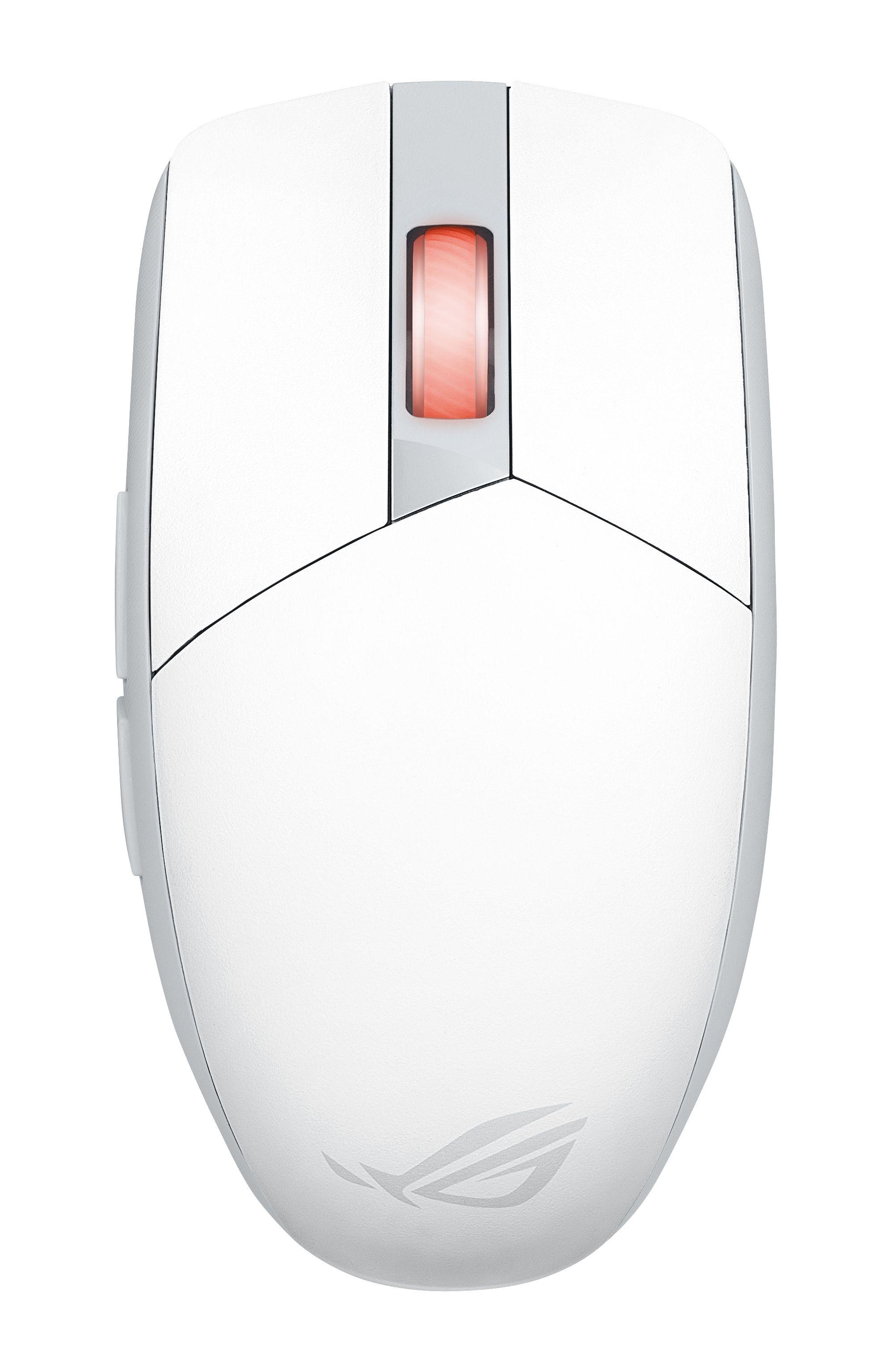 Rato ASUS ROG Strix Impact III Wireless (Ambidestro - 36000 DPI - Ótico - Branco)