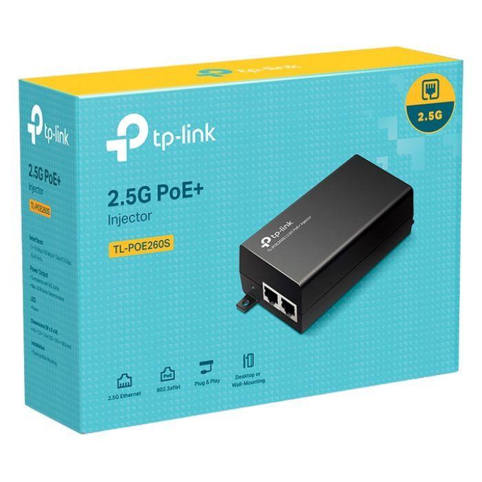 Injetor PoE TP-LINK OMADA POE260S (1 unidade - 10, 100, 1000, 2500 Mbit/s - Preto), miniatura 3