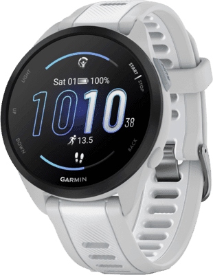 Smartwatch GARMIN Forerunner 165 Music (Redondo - Android, iOS - AMOLED - Branco) — miniatura 2
