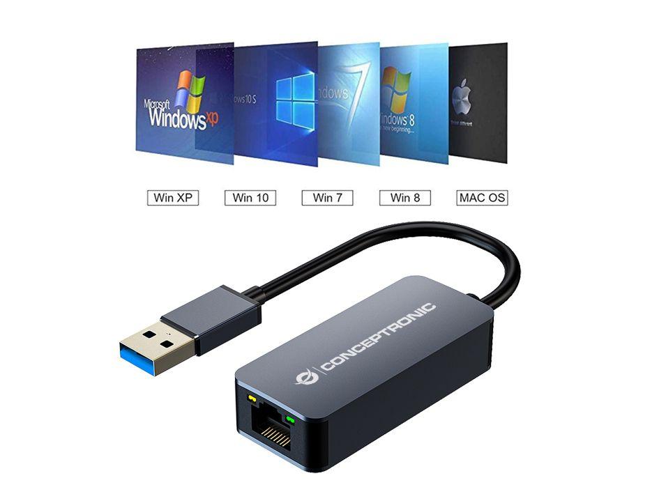 Adaptador de Rede USB CONCEPTRONIC ABBY12G (Ethernet - USB - 2500 Mbit/s - Cinzento), miniatura 5