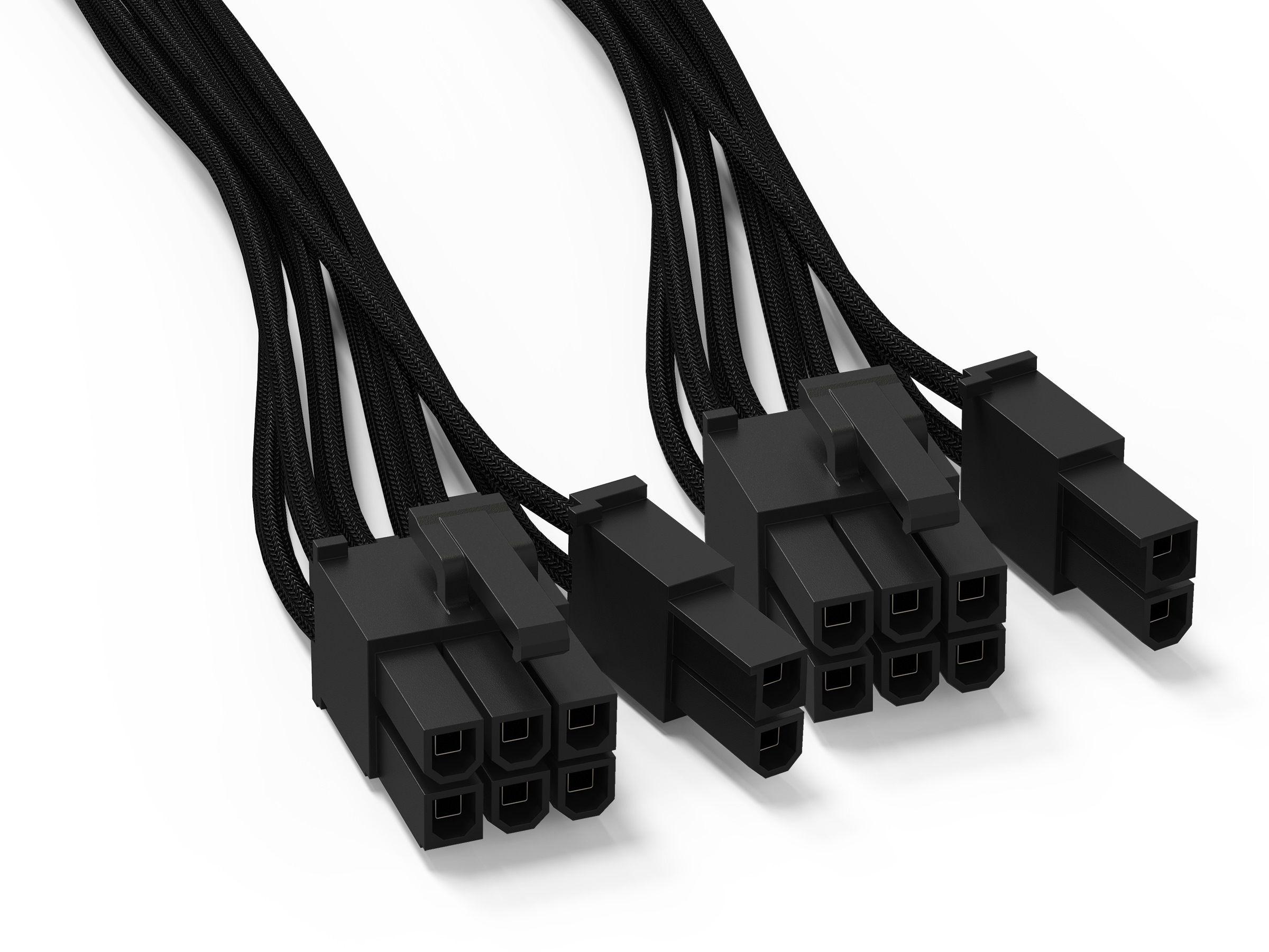 Cabo de Alimentação PCIe BE QUIET! CP-6620 (0,6 m - 2 x PCI-E 6+2 pinos - Preto)