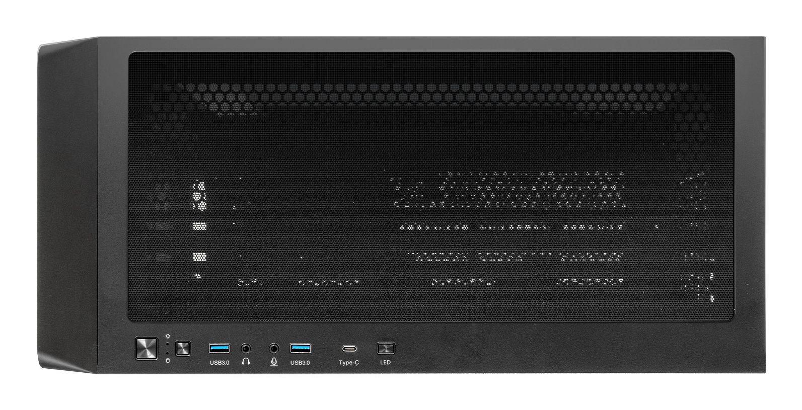 Caixa PC UNYKA Revelat Madeira Black (ATX, E-ATX, Micro ATX, ITX - Midi Tower - 17 cm - Preto/Madeira), miniatura 5