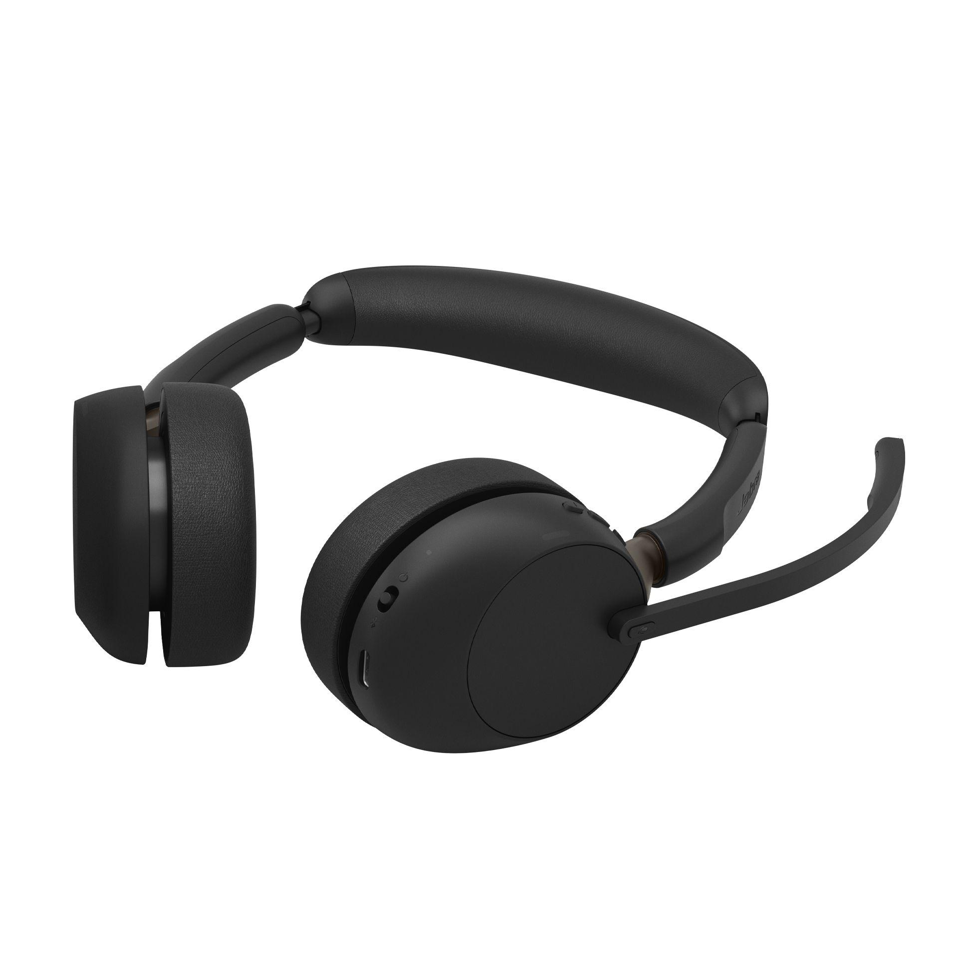 Headset JABRA Evolve3 65 Stereo Link 390a UC Stand (Binaural - Sem fios - Supra-aural - Preto) — miniatura 5