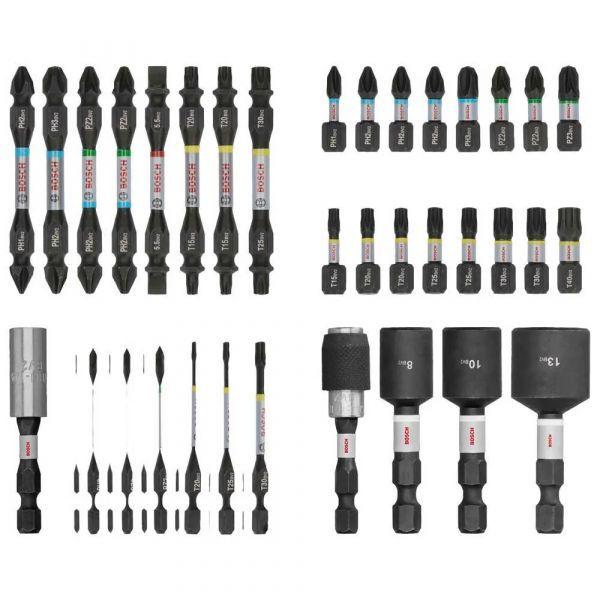 Conjunto de Pontas de Parafusadeira BOSCH PRO Impact 2608521U73 (Aço S2 modificado - Prateado)