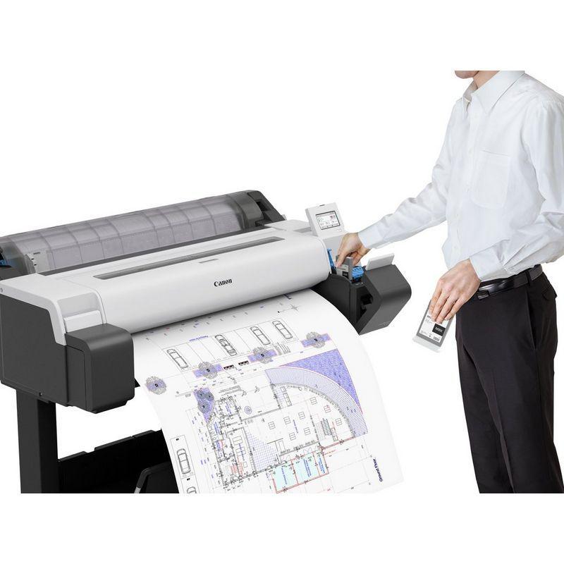Plotter CANON imagePROGRAF TM-340 (Wi-Fi, Ethernet LAN - Preto e Branco) — miniatura 4