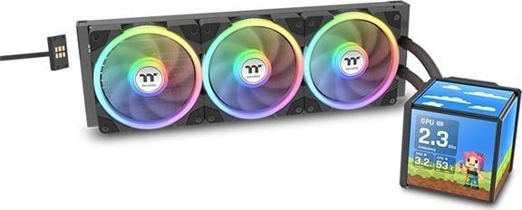 Water Cooler AIO THERMALTAKE MINECUBE 360 Ultra (120 mm - 2000 RPM - Azul, Verde, Vermelho - Preto)