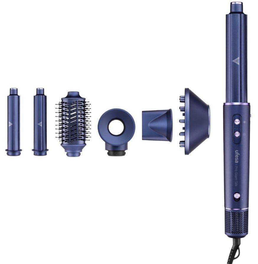 Modelador de Cabelo UFESA Pro Glam Silk (6 Acessórios)