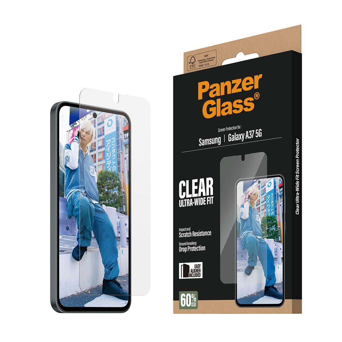 Película de Proteção de Ecrã PANZERGLASS Samsung Galaxy A37 5G (Samsung Galaxy A37 5G - Samsung - Transparente), miniatura 6