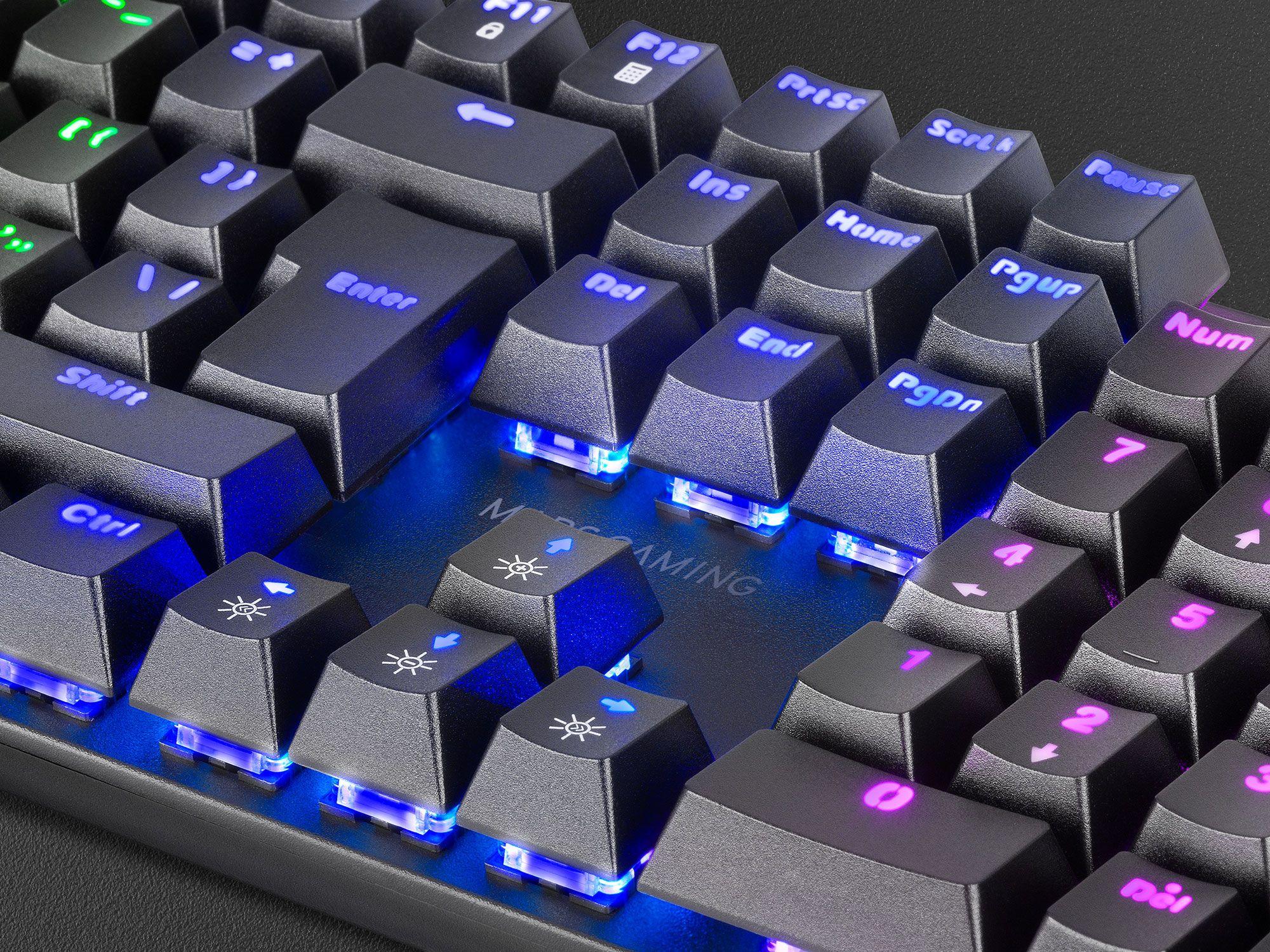Teclado Gaming MARS GAMING MK422 (Italiano - Interruptor de chave mecânico - Tamanho completo - Preto) — miniatura 4