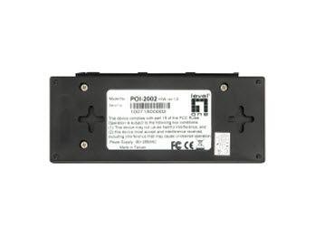 Injetor PoE LEVELONE POI-2002 (Fast Ethernet - 1 unidade - 10/100 Mbit/s - Preto), miniatura 5