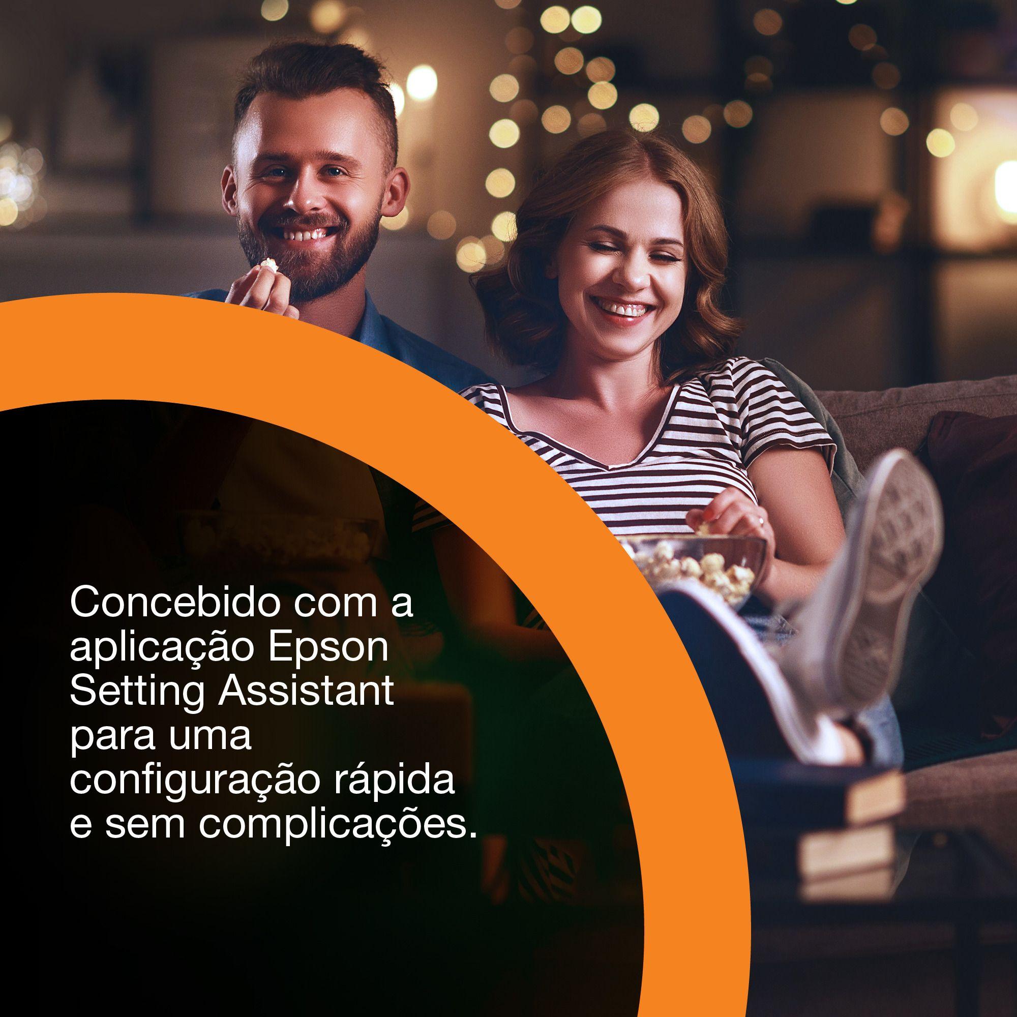 Projetor de Cinema em Casa EPSON Lifestudio Grand Plus EH-LS970W (UHD 4K - Google TV - 4000 ANSI lumens - Branco Diamante) — miniatura 6