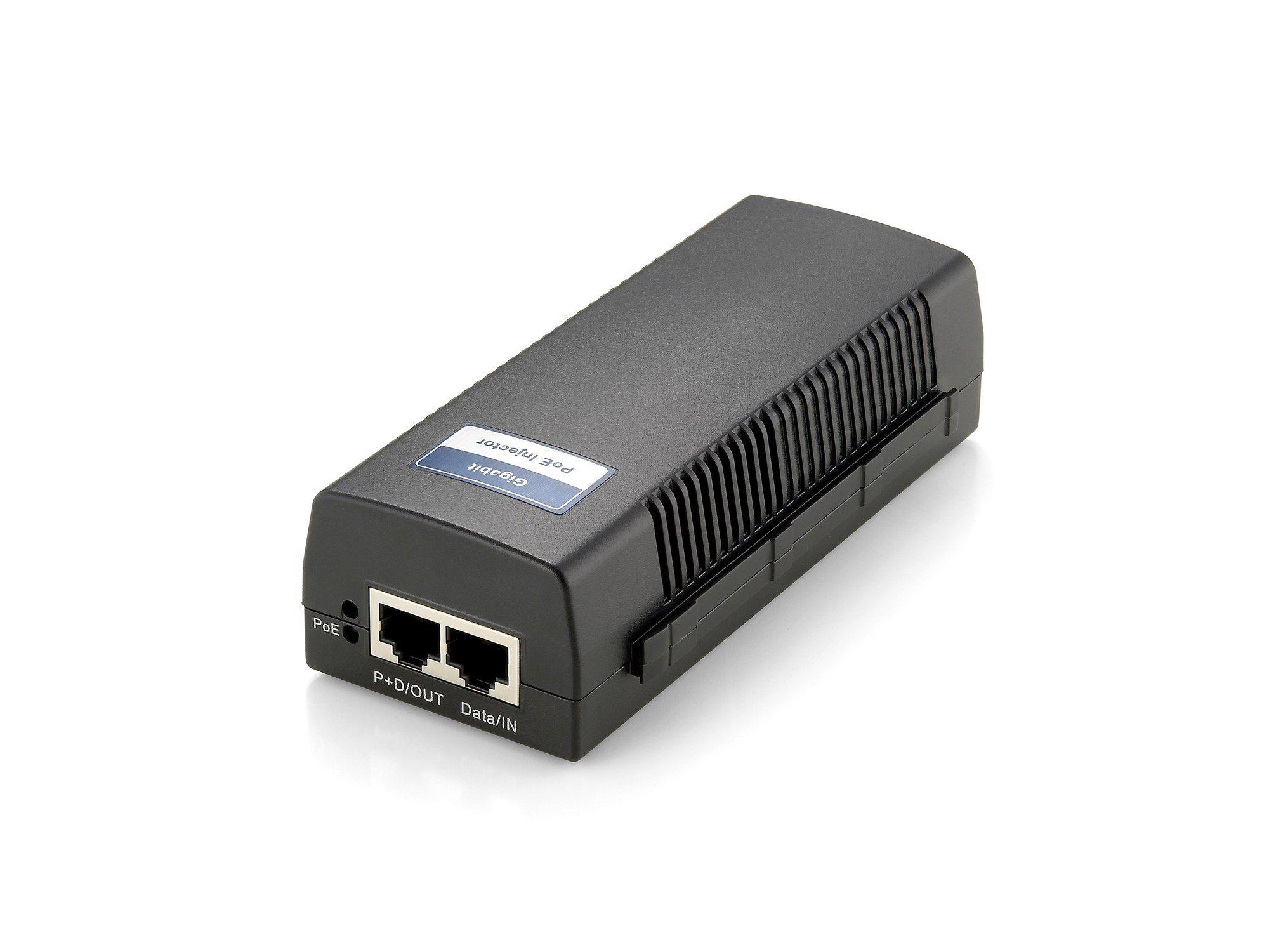 Injetor PoE LEVELONE POI-3000 (Gigabit Ethernet - 1 unidade - 10/100/1000 Mbit/s - Preto)