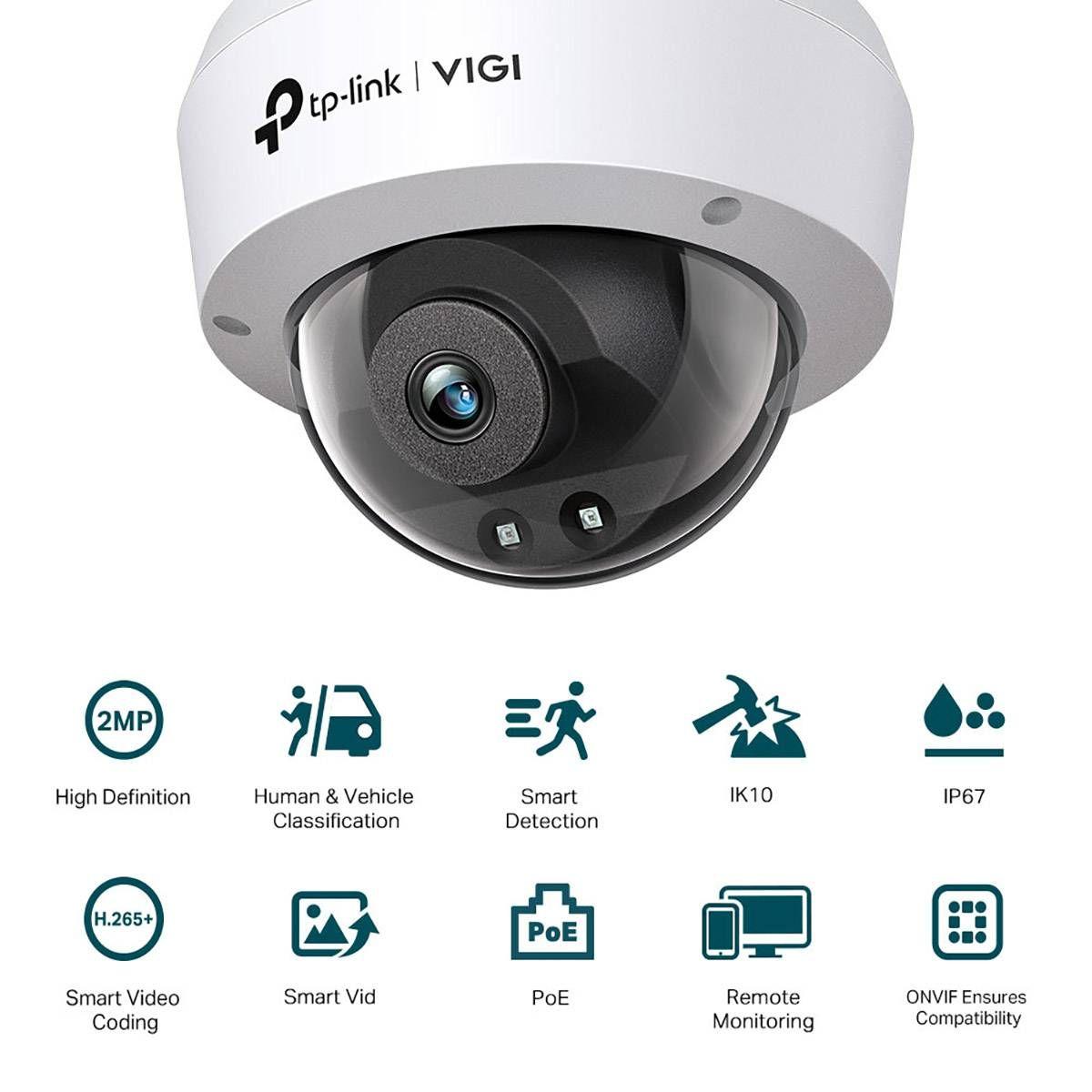 Câmara de Segurança IP TP-LINK VIGI C220I(4mm) (Interior e exterior - 2 MP - 1920 x 1080 pixels - Branco), miniatura 3