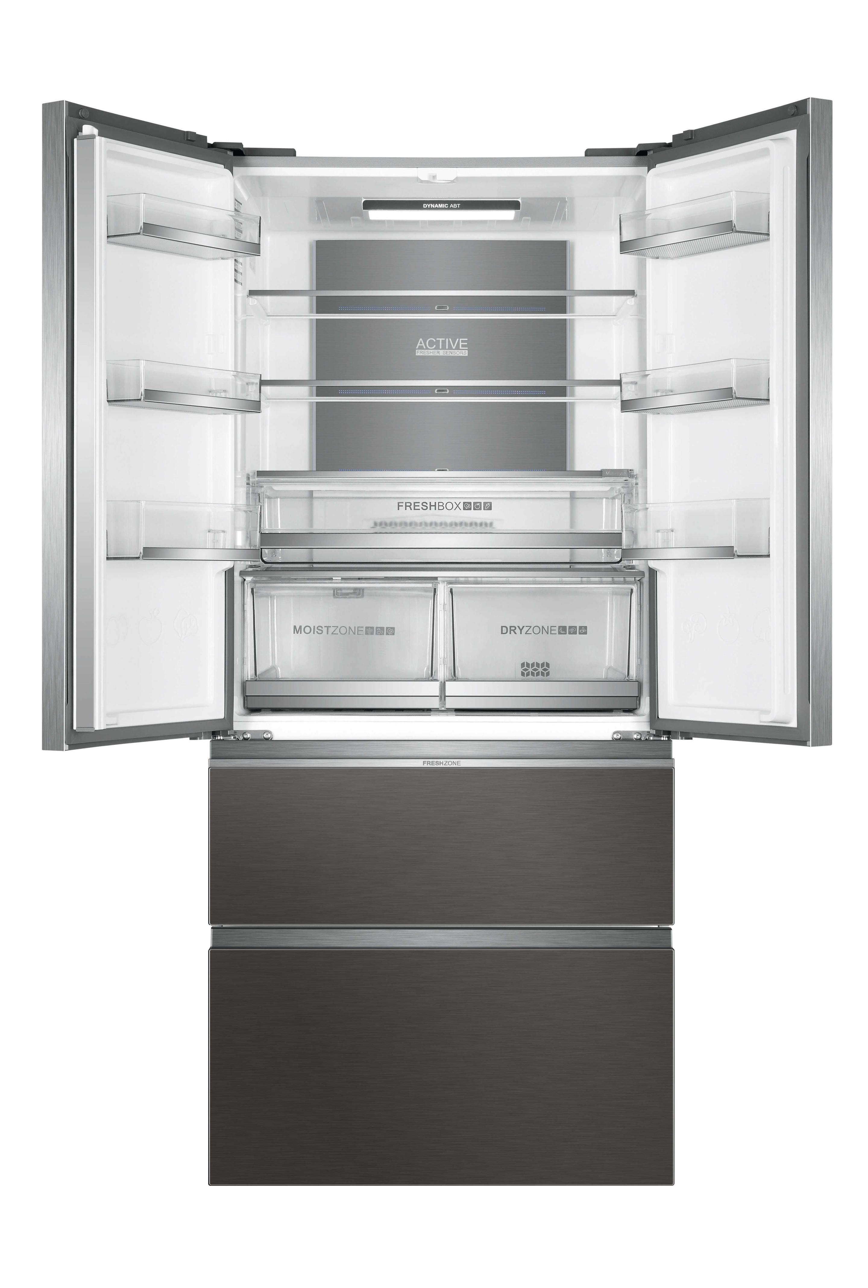 Frigorífico Americano Independente HAIER HB18FGSAAA (539 l - 190x83x66,9 cm - 83 cm - Titânio) — miniatura 3