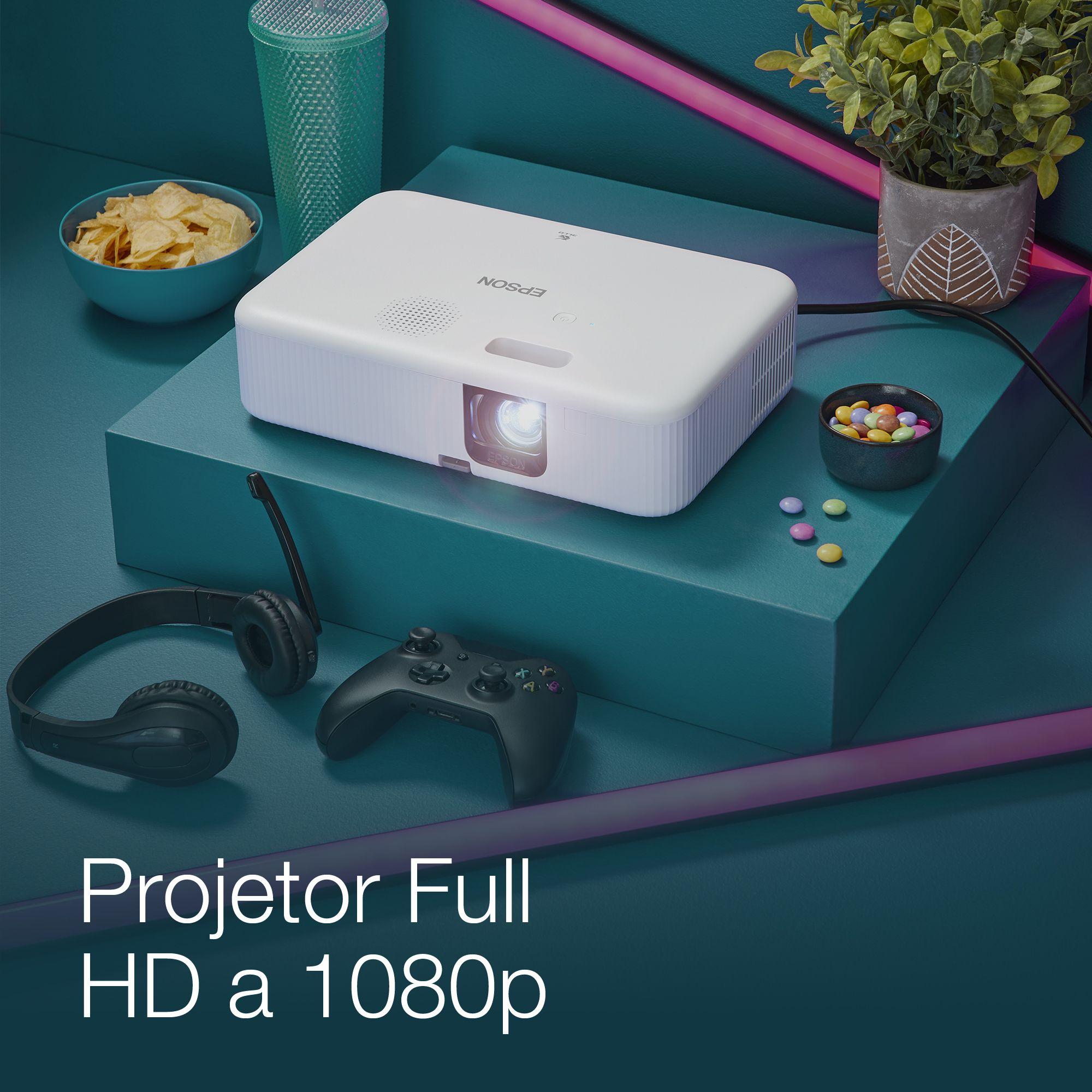 Projetor EPSON CO-FH02 (1080p - 26 a 391 polegadas - Android TV - Branco) — miniatura 3