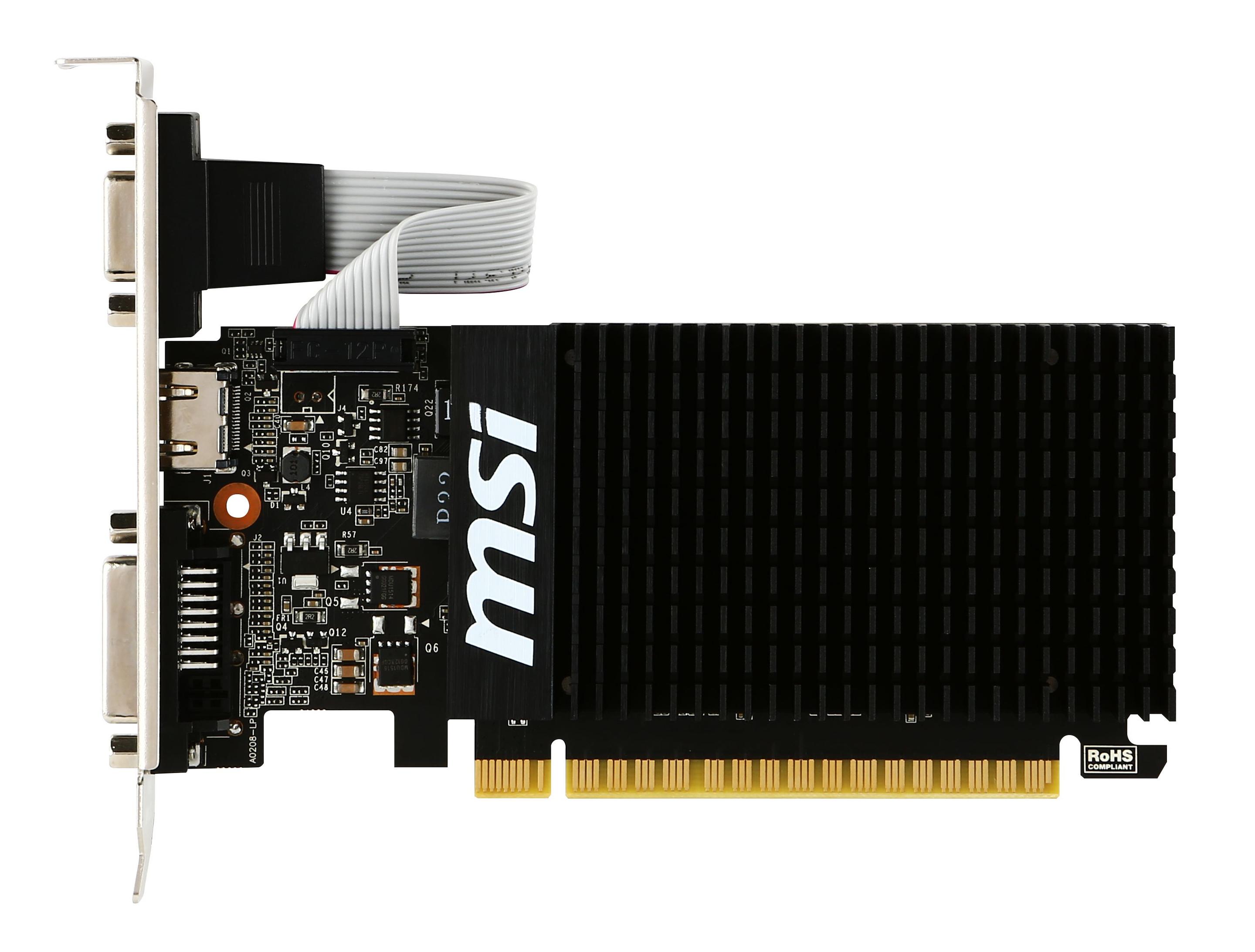 Placa Gráfica MSI GT 710 2GD3H LP (GeForce GT 710 - 2 GB - GDDR3 - Preto) — miniatura 4