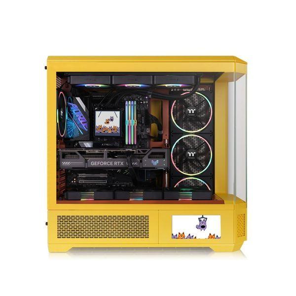 Caixa PC Full Tower THERMALTAKE View 600 TG (PS2 - 2.5" - SPCC, vidro temperado - Caramelo) — miniatura 2