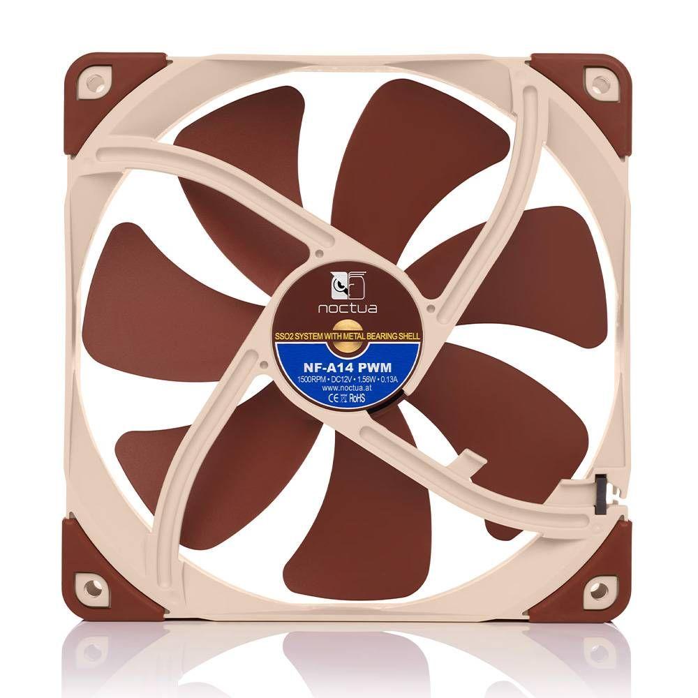 Ventoinha NOCTUA NF-A14-PWM (Plástico - Castanho)