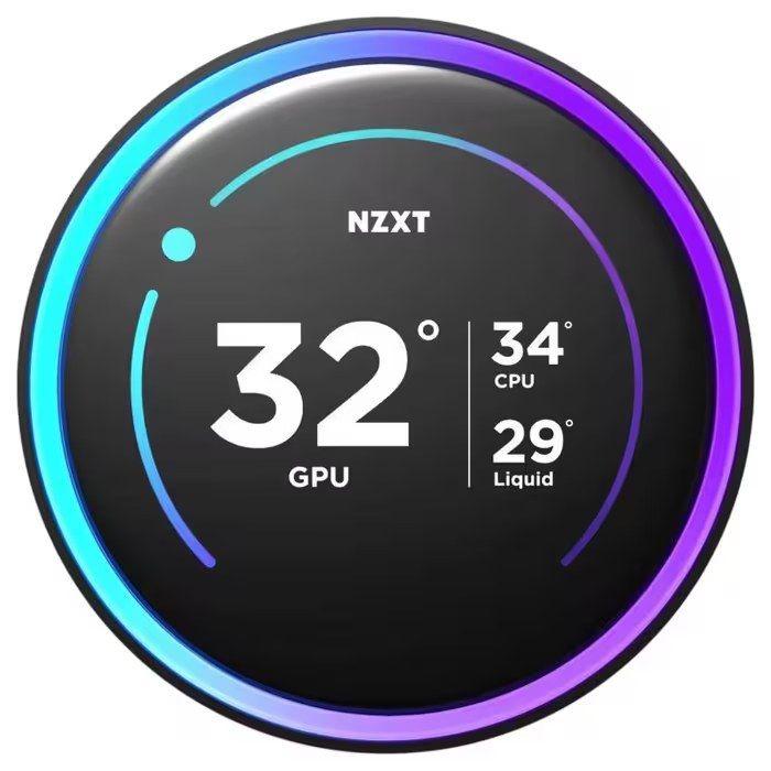 Water Cooler CPU NZXT Kraken Elite 280 (2025) RGB (140 mm - 2000 RPM - RGB multicolorida - Preto) — miniatura 3