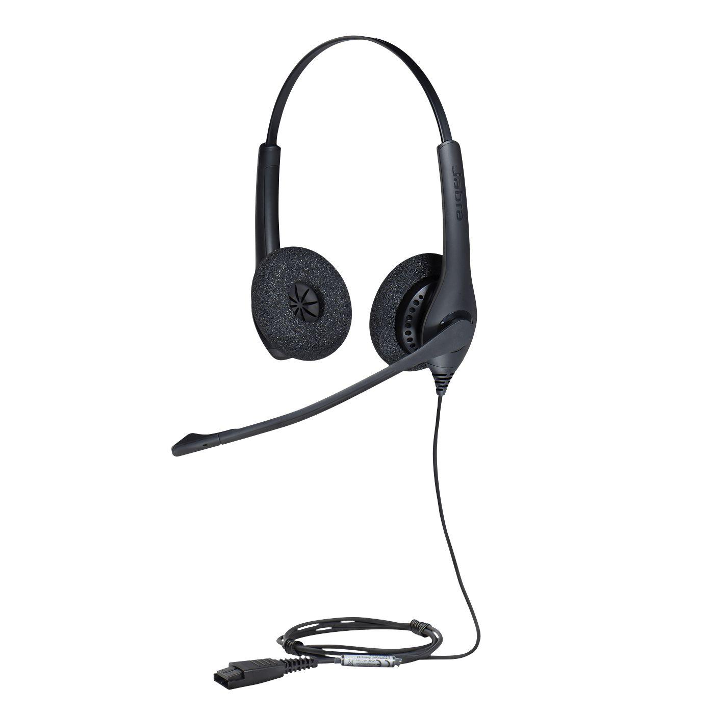 Headset JABRA BIZ 1500 Duo (Binaural - Com fios - Supra-aural - Preto)