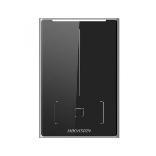 Leitor de Acesso HIKVISION DS-K1109DB (DESFire, Wiegand 26/34, RS-485, IP65 - Preto/Prateado) — miniatura 2