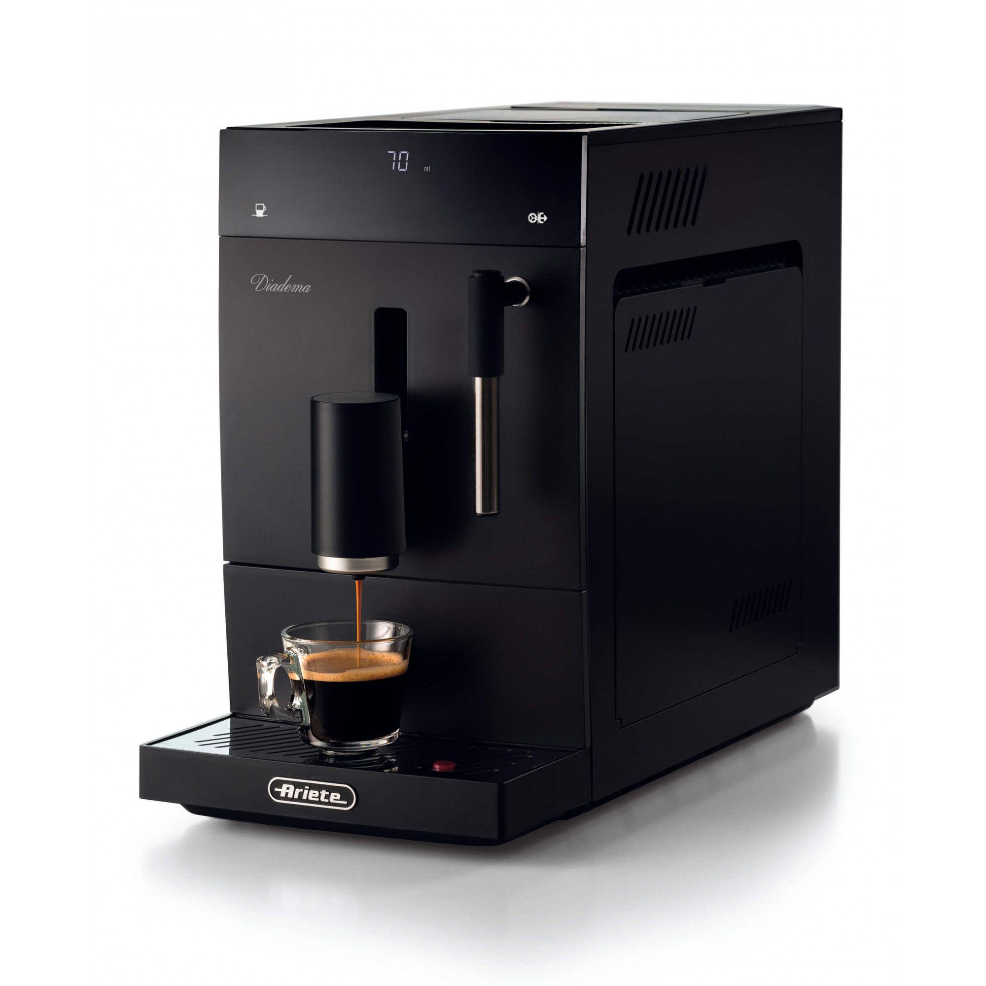 Máquina de Café Expresso Automática ARIETE 1452/00 Diadema (Grãos de café, Café moído - 1100–1350 W - 19 bar - Preto)