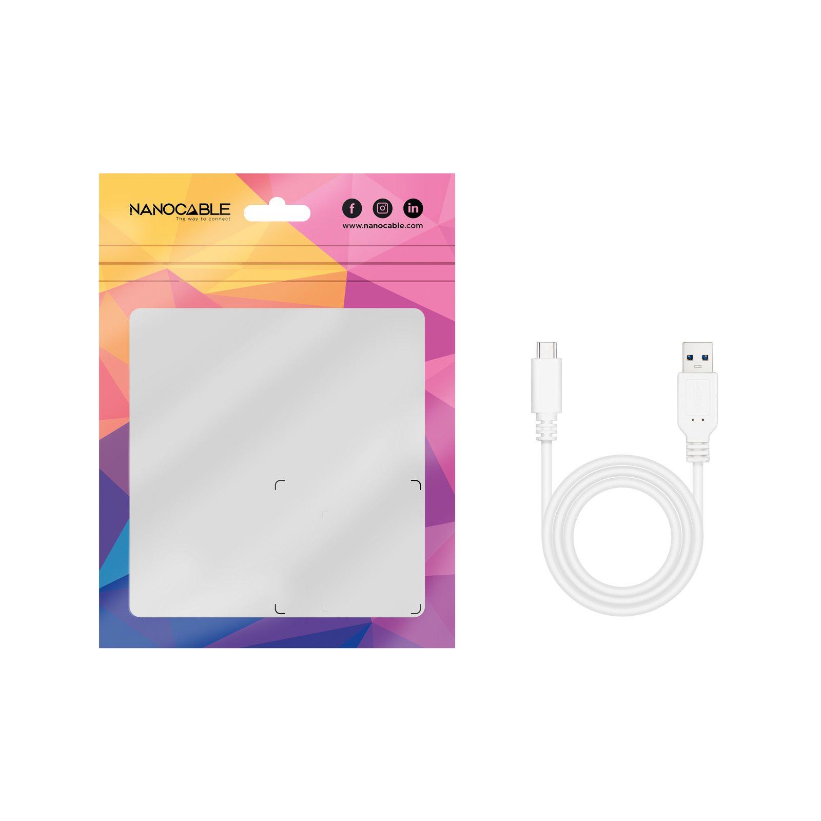 Cabo USB NANOCABLE 10.01.4002-W (2 m - USB A - USB C - Branco) — miniatura 5