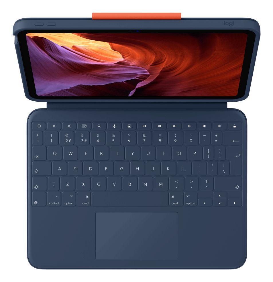 Capa com Teclado LOGITECH Rugged Combo 4 Touch (Acoplamento - Apple - Azul) — miniatura 5
