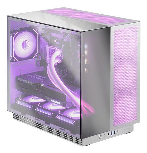 Caixa de Computador MARS GAMING MCNOVA3 (Vidro temperado, SGCC - ARGB - 15,7 cm - Prateado) — miniatura 3