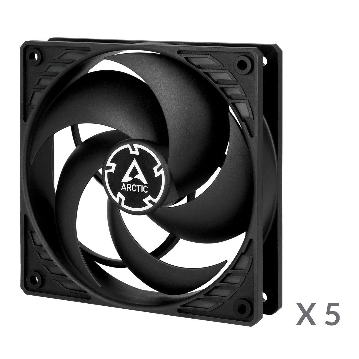 Pack de 5 Ventoinhas para Caixa ARCTIC P12 (Não suportado - Preto) — miniatura 2