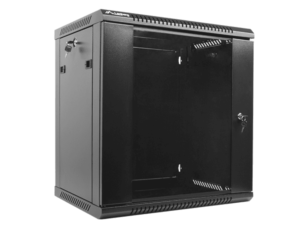Bastidor Mural LANBERG WF01-6412-10B (19" - 12U - 600 x 450 x 640 mm - Preto)