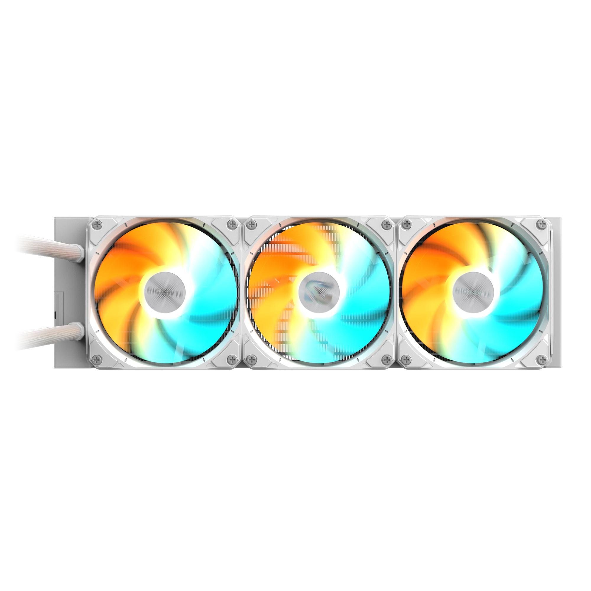 Kit de Refrigeração Líquida para Processador GIGABYTE GAMING 360 ICE (120 mm - 2200 RPM - Multi - Branco), miniatura 3
