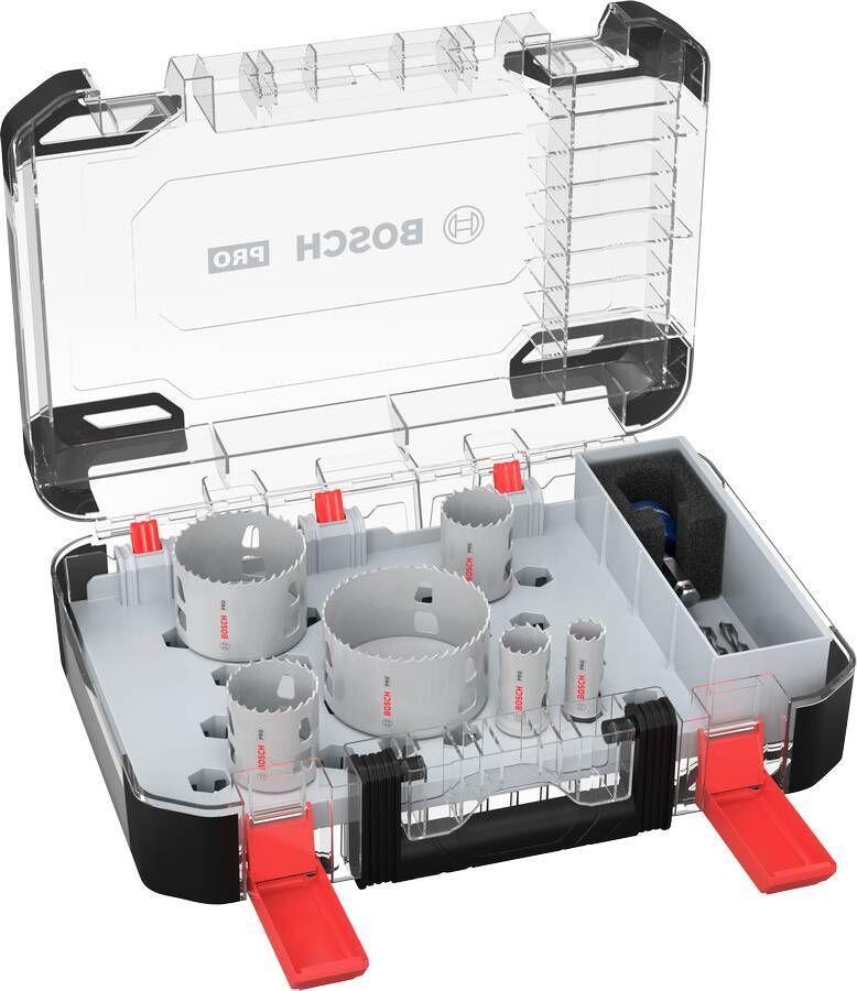 Conjunto de Serras de Coroa BOSCH PRO Multi Material Power Change Plus (14 Peças - 20-76 mm)