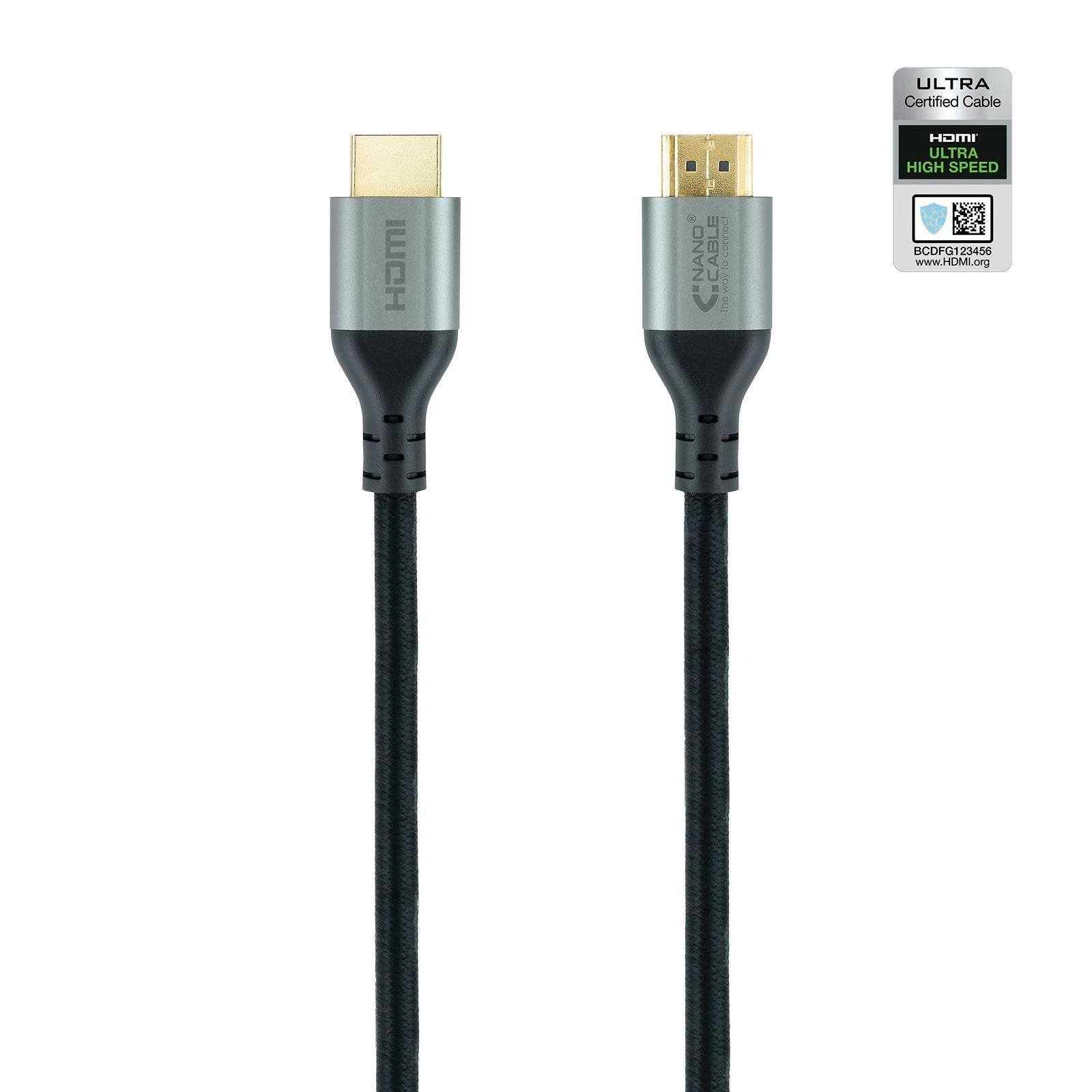 Cabo HDMI NANO CABLE 10.15.8102 (2 m - 120 Hz - HDMI Type A - Preto) — miniatura 2