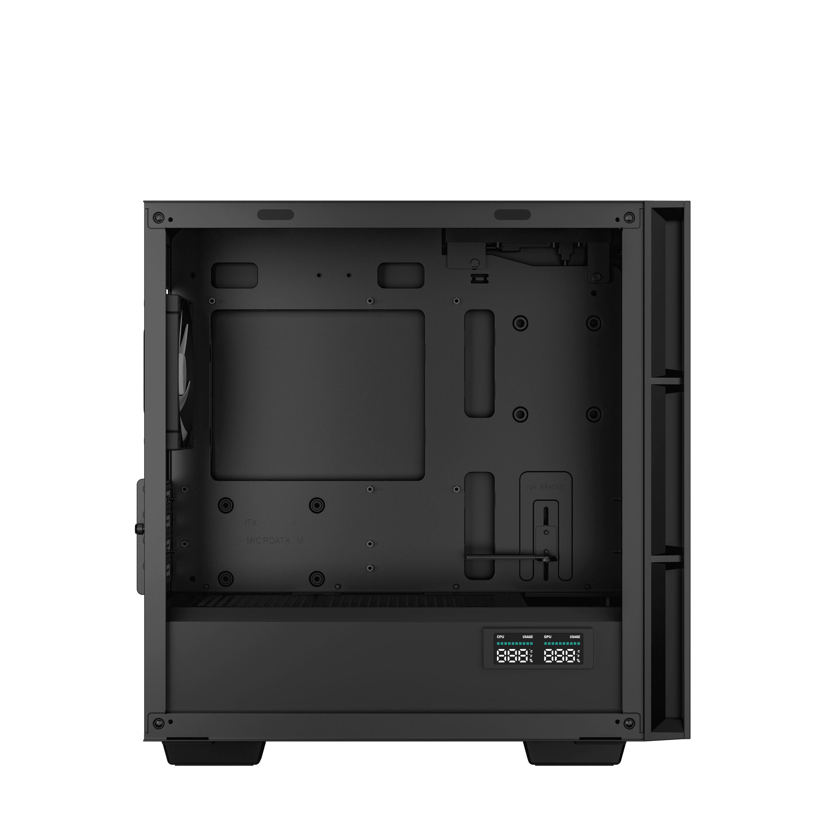 Caixa PC DEEPCOOL CH360 DIGITAL (micro ATX, Mini-ITX - Micro Tower - ABS, SPCC, vidro temperado - Preto) — miniatura 5