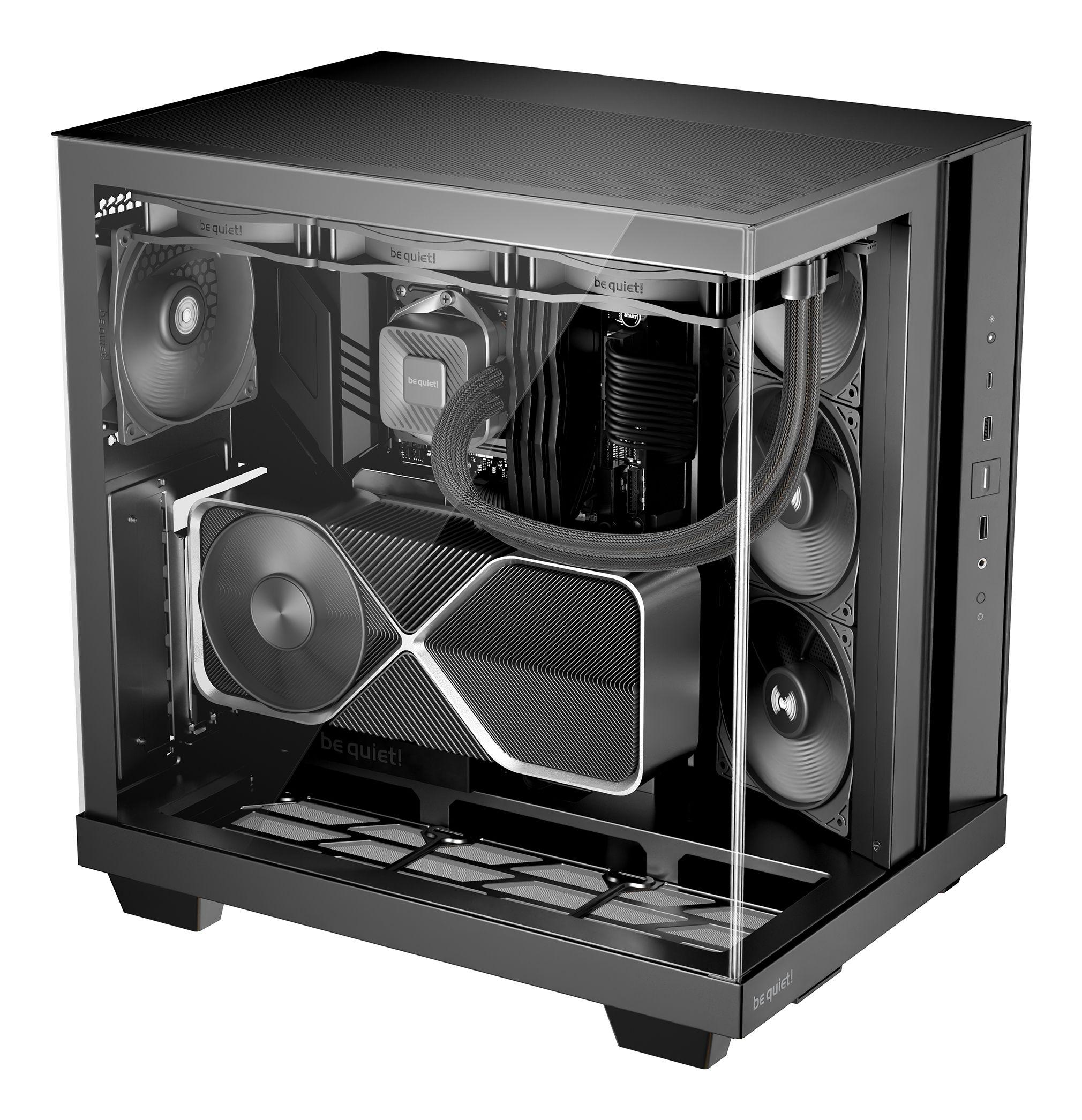 Caixa PC BE QUIET! Light Base 500 (ATX, micro ATX, Mini-ITX - ATX, PS2 - Midi Tower - Preto) — miniatura 3