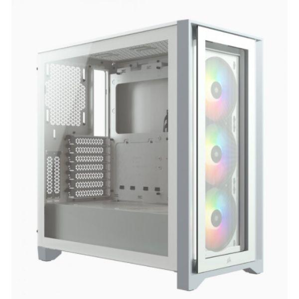 Caixa ATX CORSAIR iCUE 4000X RGB (ATX de meia torre - Vidro temperado - RGB personalizável - Branco), miniatura 2