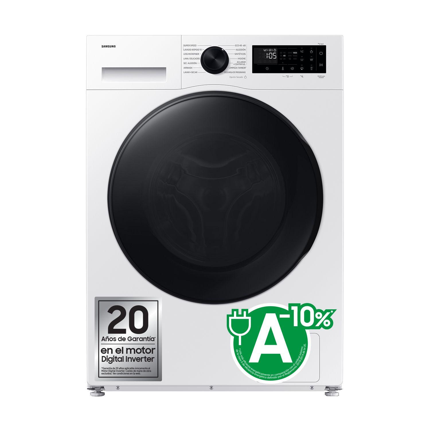 Máquina de Lavar e Secar Roupa Independente SAMSUNG WD90DG5G34BEEC (B - 9 kg - 5 kg - Branco)