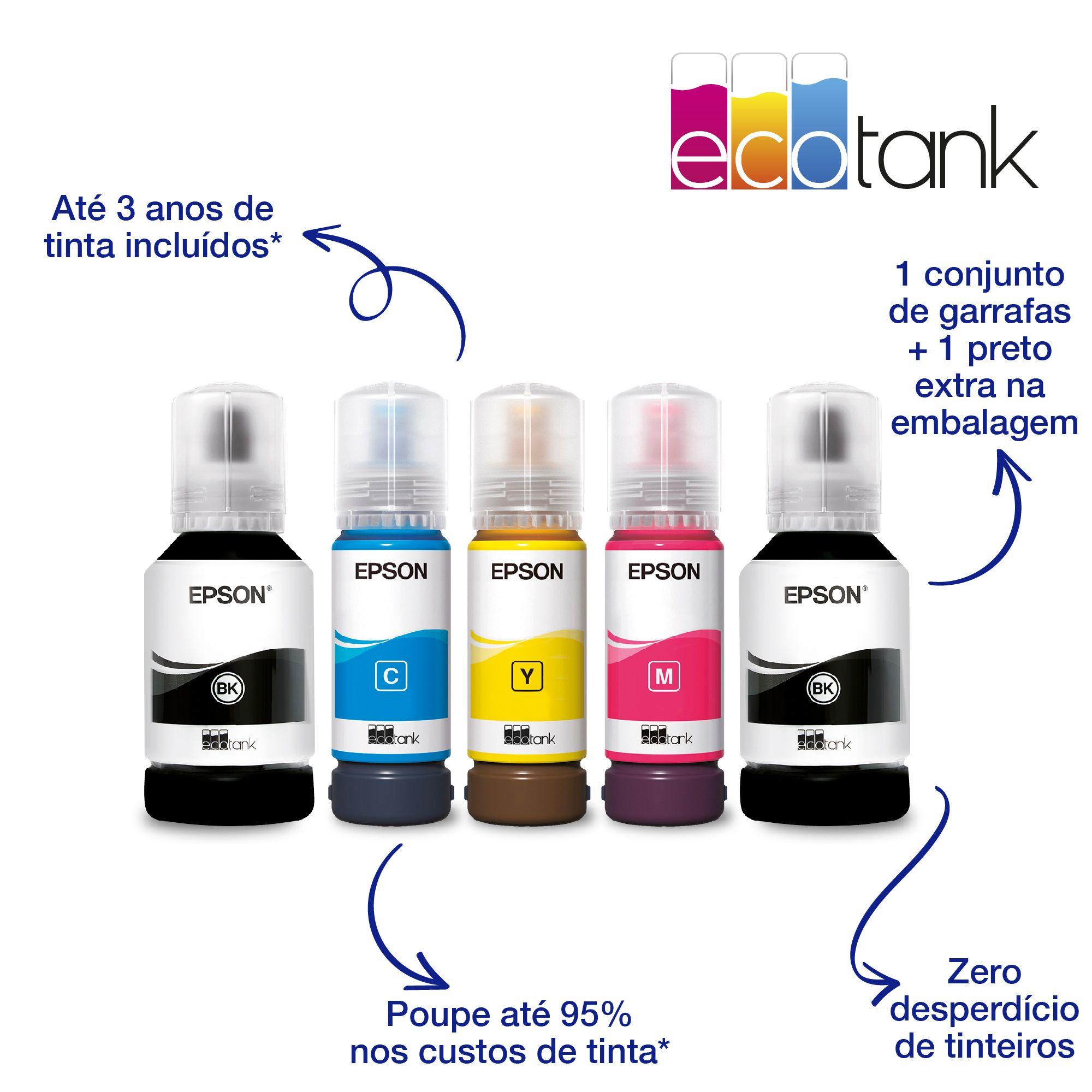 Impressora Multifunções EPSON EcoTank ET-2856 (A4 - Impressão a cores - 100 folhas - Branco), miniatura 7