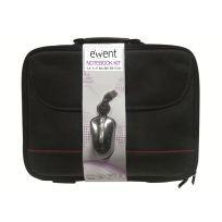 Mala para Portátil EWENT EW2505 (Poliéster - 39,6 cm - Altura 31,5 cm - Preto)
