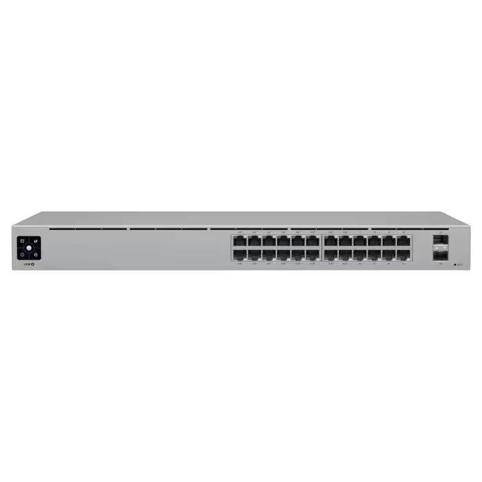 Switch Gerido UBIQUITI UniFi USW-24-POE (Gigabit Ethernet - 52 Gbit/s - L2/L3 - Prateado) — miniatura 2